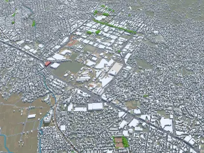 Cuernavaca Morelos Mexico 30km AI Low-poly 3D model