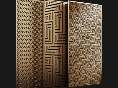 Decorative partition 3D model