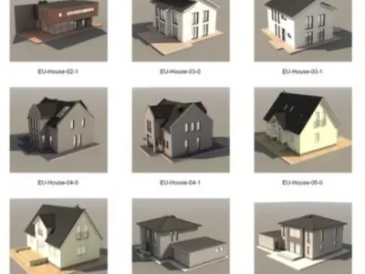 Dosch 3D - European Houses 3D model