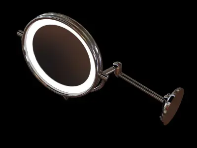 Jerdon led lighted wall mounted mirror 3D model