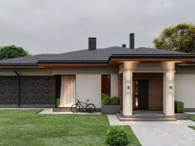 Residential house 3D model 2