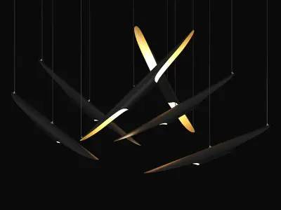 Ceiling Lamps Set 1 3D model
