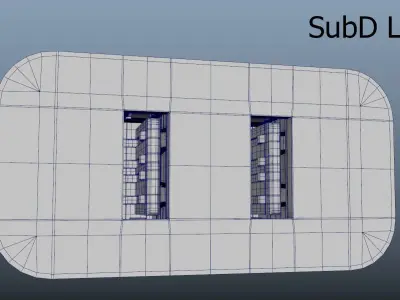 USB Power Adapter 2 Slot 3D model