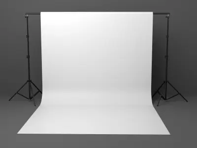 Professional photo studio backdrop 3D model