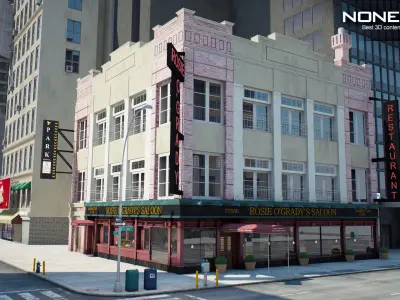 NYC Broadway - 7th Avenue Set 2 V2 3D model