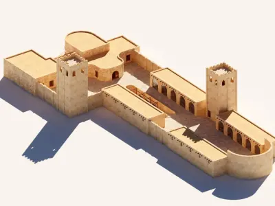 ancient prison 3D model