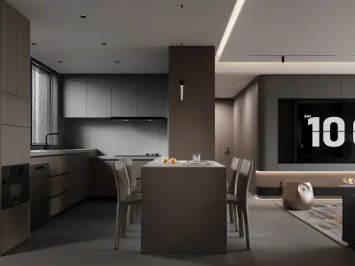 apartment interior scenes   3D model shop