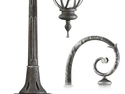 Classic Outdoor Vintage Light 01 3D model