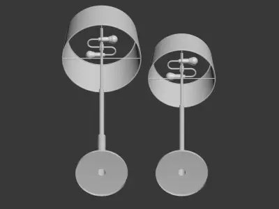 Floor Lamp Diana Santa and Cole  3D model