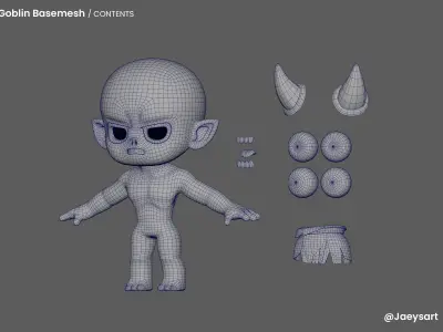 Goblin Basemesh 3D model