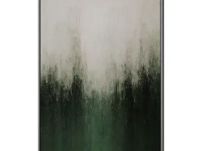 Set of 3 Abstract Paintings in Frames 3D model 82