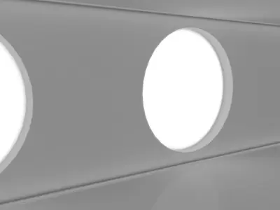 Sci Fi Corridor Low-poly 3D model buy