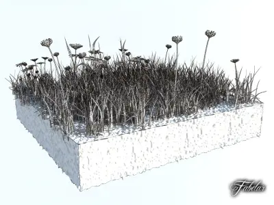 Grass patch 04 3D model
