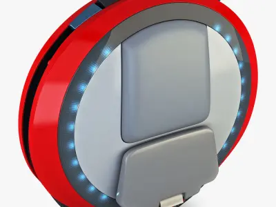 Ninebot One red 3D model