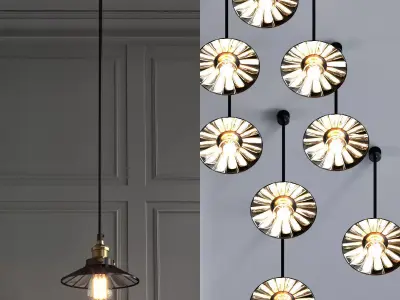 Loft Cone Pendant Reflector 3D model