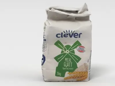 Pack of Flour 3D model