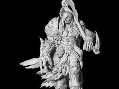 Donthrak world of warcraft dwarven demon 3D print model