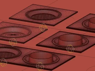 Forstlight MODULAR recessed lamp 3D model