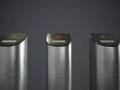 Card Capture Reader 1 PBR Game Ready Low-poly 3D model