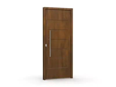 Industrial Steel Door with Frame Fortezza 3D Architectural Model 3D model