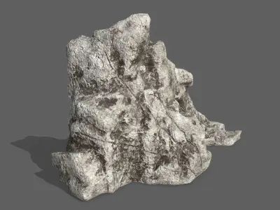 Rock Set Low-poly 3D model 25