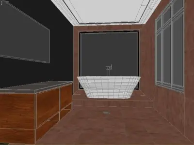 washroom Free low-poly 3D model