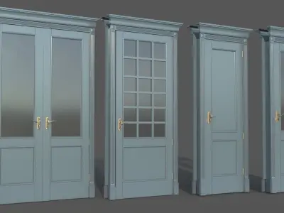 Doors interior 02 3D model