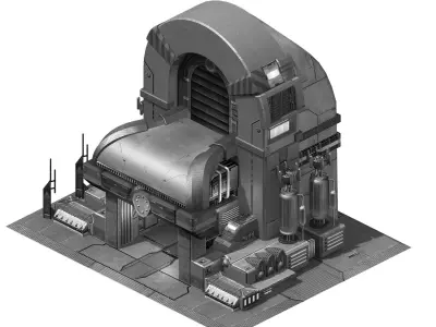 Mechanical Construction - Repair Shop 023 3D model