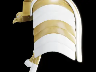 Pharaoh Eagle Hat 02 - SciFi Character Design Low-poly 3D model Low-poly 3D model