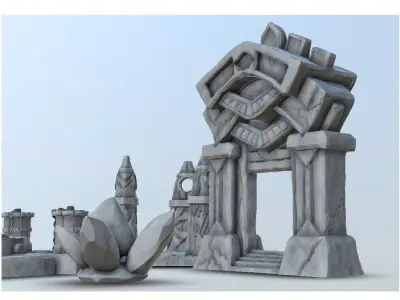 Magical totems - Warhammer resin FDM Age of Sigmar Bolt Action 3D print model