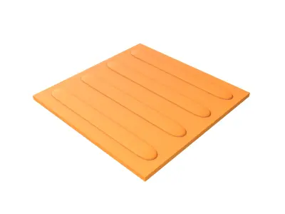 Blind Indicator Tactile Paving Tiles v2 001 Low-poly 3D model
