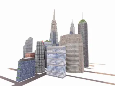 city- urban 3D model
