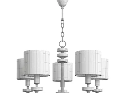 Chandelier Freya Tiana Low-poly 3D model