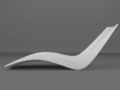 Modern Sun Lounger 6 3D model