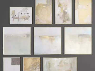 Collection of paintings Set 1 3D model