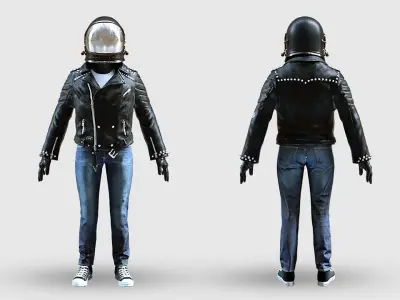 Spacesuit Astronaut Rigged 3D model