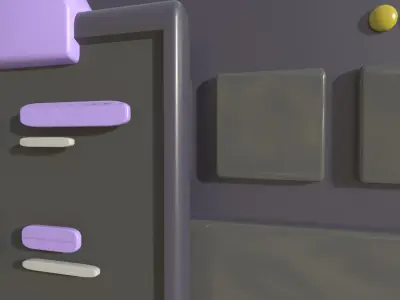 3D app web Icon Low-poly 3D model-03 Low-poly 3D model