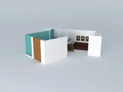 sandraorkut room with door Free 3D model