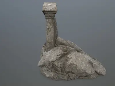 Souls Gate Low-poly 3D model