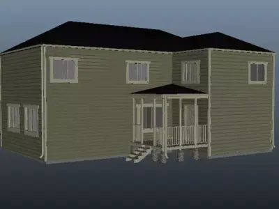 Five Houses 3D model