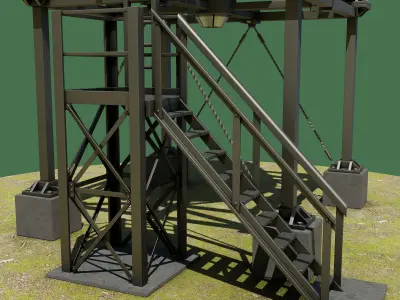 Grain Storage Silo 3D model