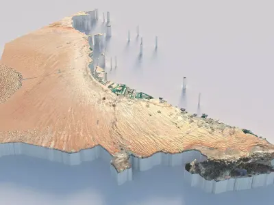 UAE Terrain Country 3D model