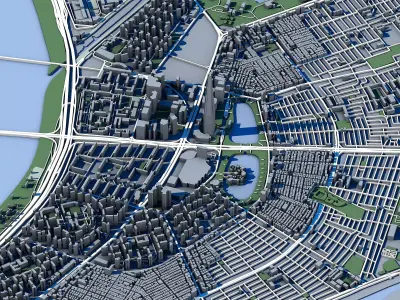 Lotte World Tower 3D Model Seoul Skyscraper 3D model