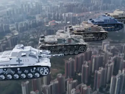 StuG III ww2 tanks pack 3D model