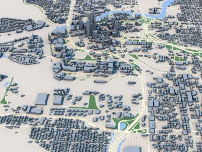 Tampa City Florida United States 3D model