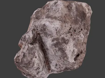 Cinder Debris Low-poly 3D model