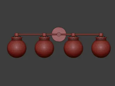 Etsy Modern Globe Vanity 3D model