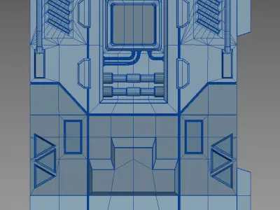 modular panel scifi A00 3dprint 3D print model
