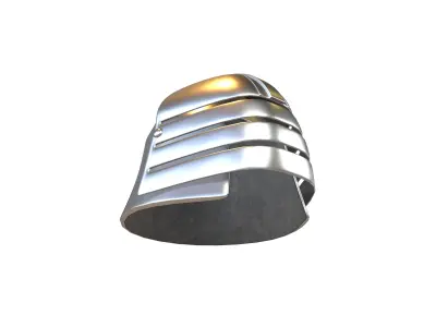 War Helmet V2 001 Low-poly 3D model
