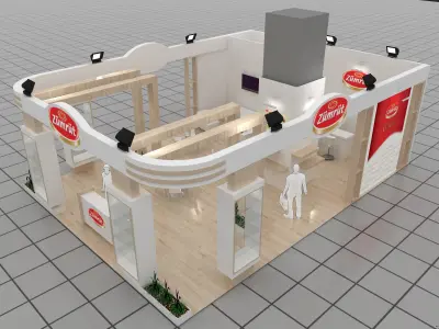 Exhibition Stand - ST0025 3D model